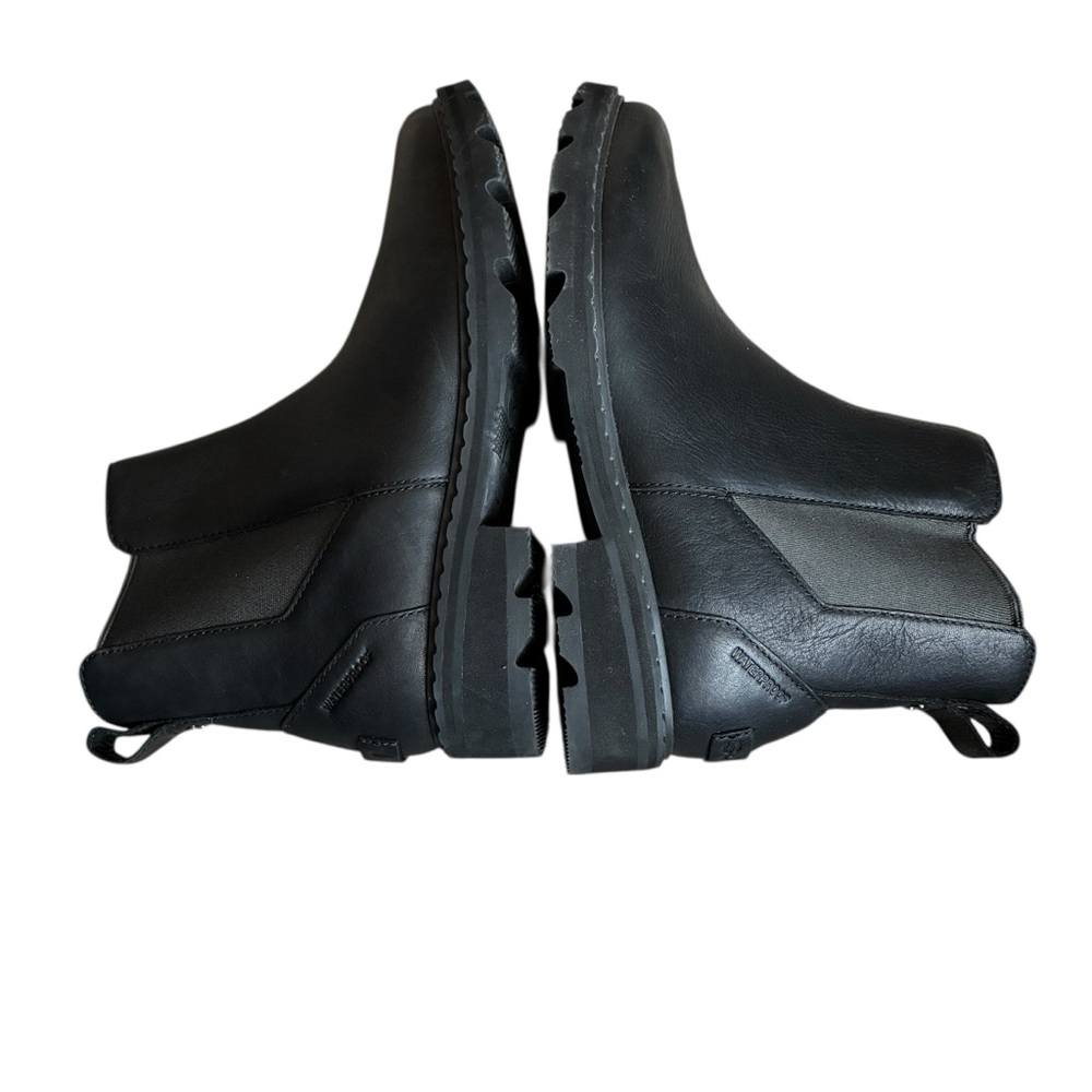 Sorel Waterproof Black Chelsea Boots Lug Sole Leather Size 9.5 - Picture 9 of 16